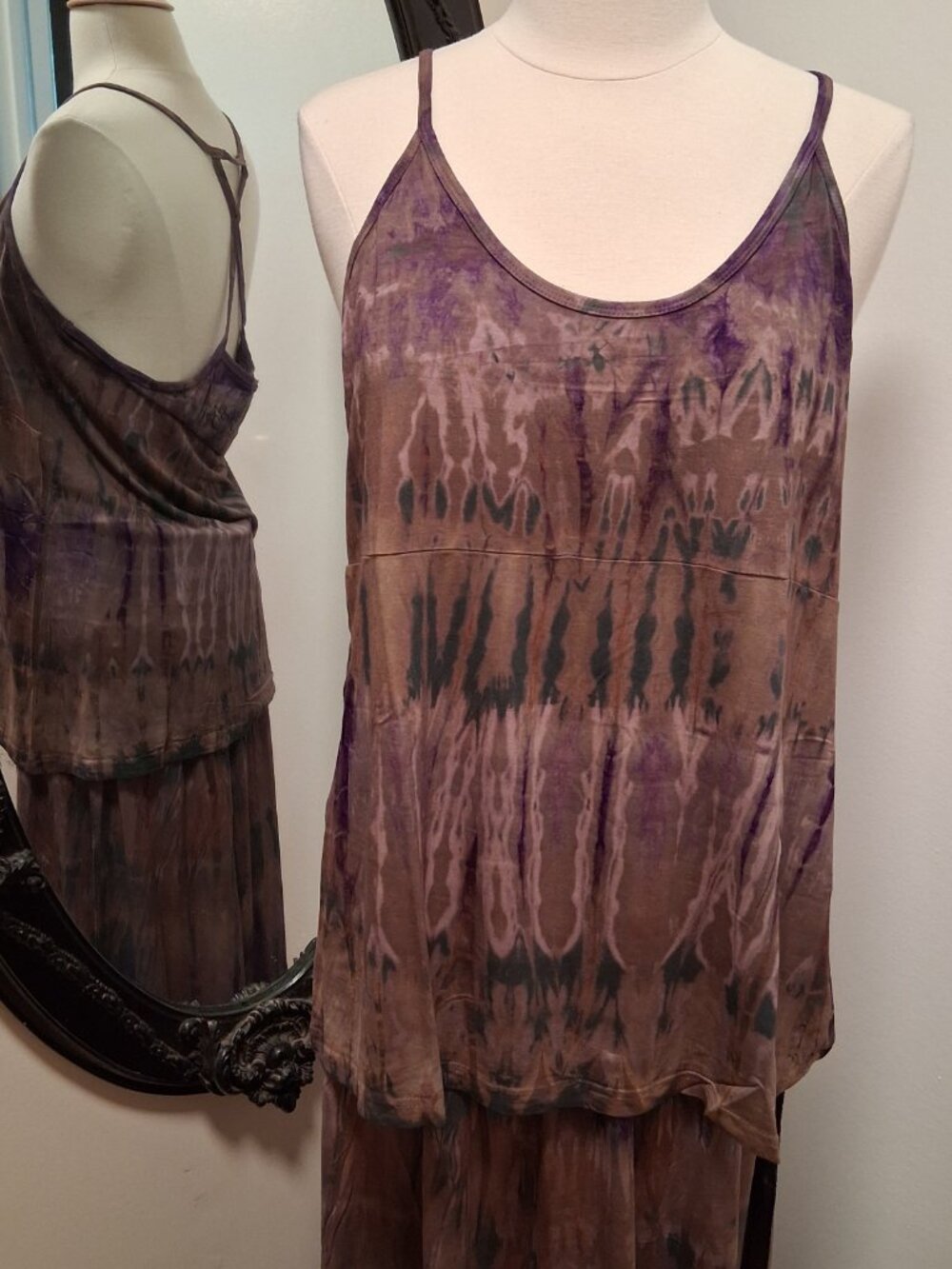 Jaded Gypsy Tie Dye Boho Skirt & Tank Top Set sz Lg/XL NWT  /B3 - Picture 4 of 11
